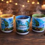 kubek ceramiczny slim drzewa