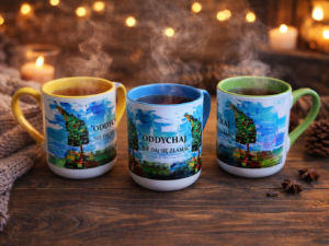 kubek ceramiczny slim drzewa