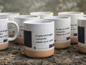 kubek ceramiczny z kolekcji kwadraty