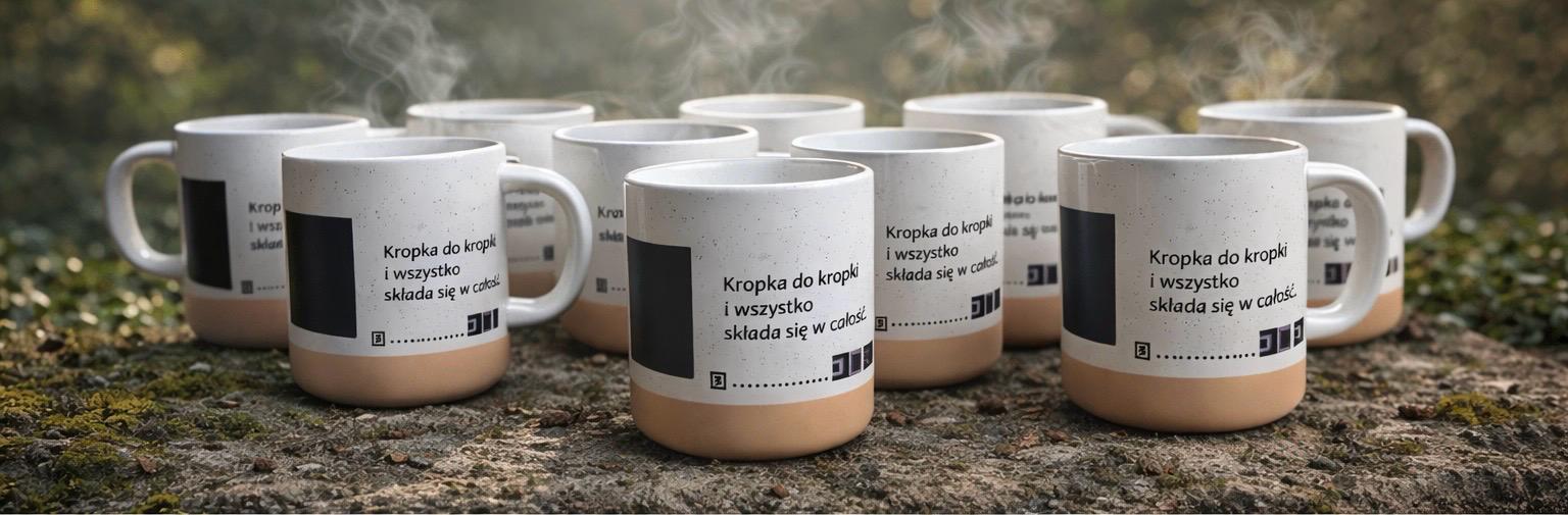 kubek ceramiczny z kolekcji kwadraty