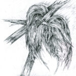 plakat autorska grafika zagubione skrzydłą